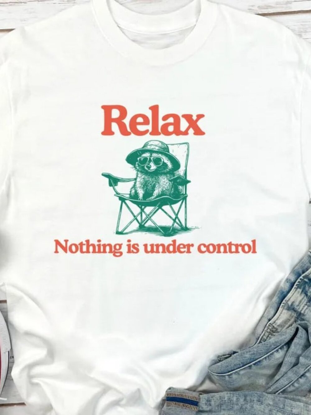 Relax Nothing Is Under Control Tee, Funny Summer Shirt, Cute Animal Shirt